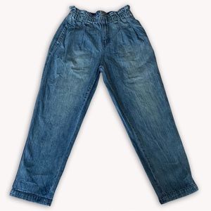 Easel high rise Jeans | baggy | paper bag waist size M